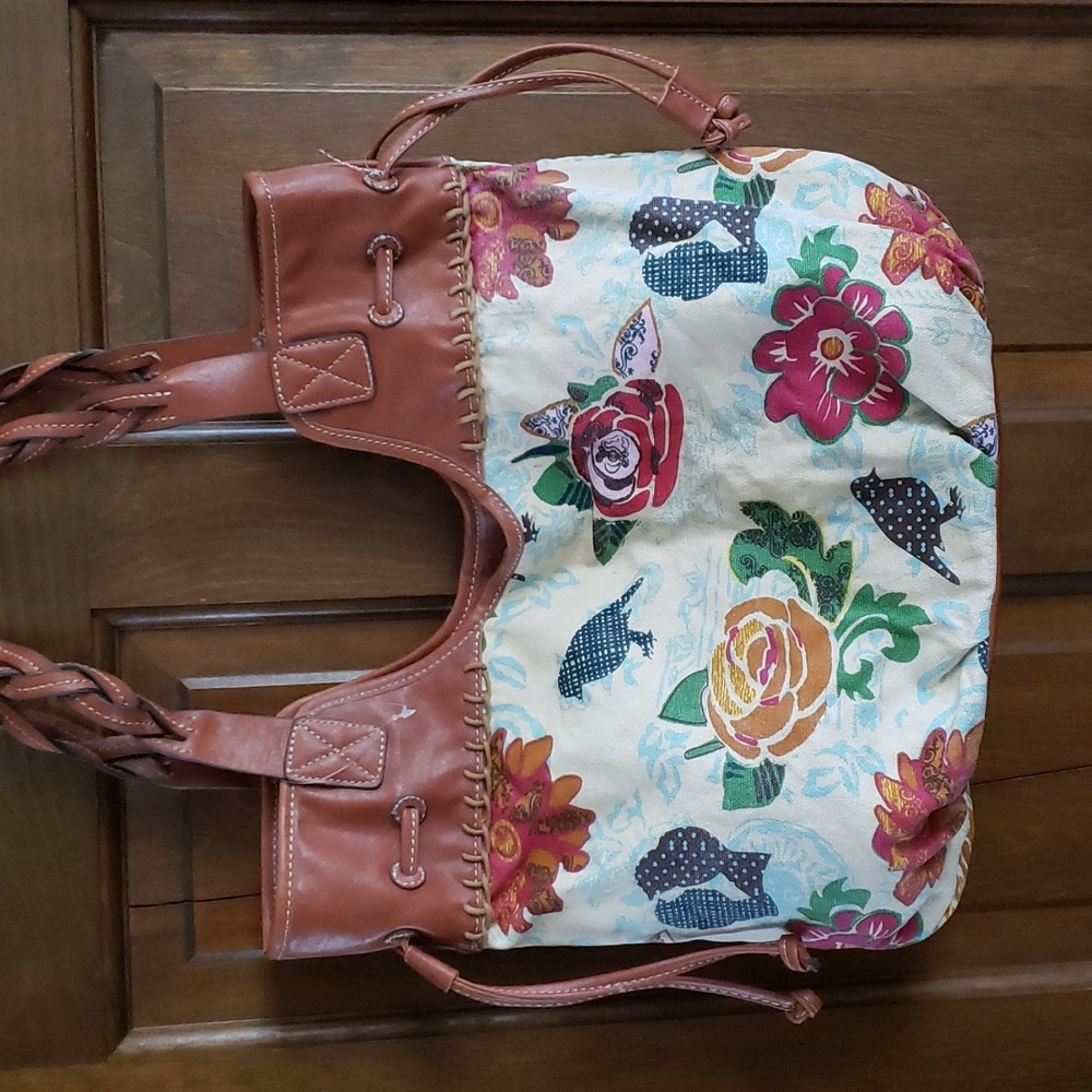 Floral Fabric Hobo Bag NWT